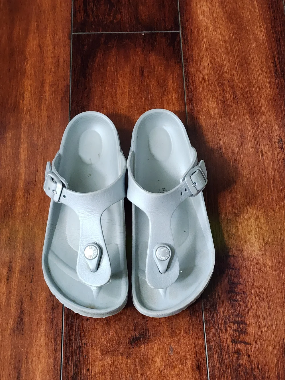 Birkenstock Gizeh EVA Light Gray Waterproof Sandals Kids Size 32 EU